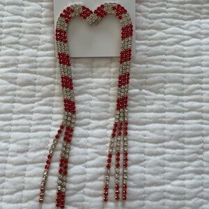 Betsey Johnson candy cane earrings